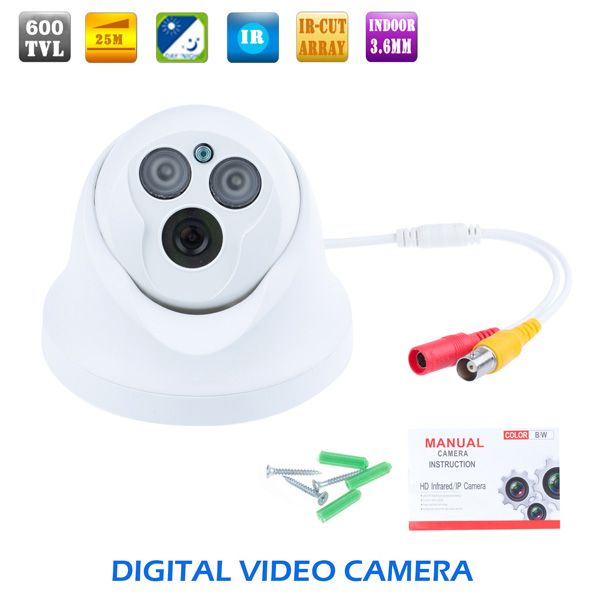 1200TVL VIDÉO SUBRIPTIONNEMENT HD CCTV IR DOME CAMERIE INDOOR 1000TVL OSD DU NIVE