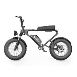 1200W Electric Cruiser Bicicleta de 20 pulgadas DK200 Bicicleta de cross eléctrica 48V 20Ah Freno de disco hidráulico E-Bike Neumático gordo Moto todoterreno 40 millas de largo alcance