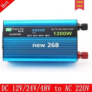 Freeshipping 1200 W GeneralDuty Power Inverter DC 12V / 24V / 48V tot AC 220V High Power voor Windturbine of Zonne-energie