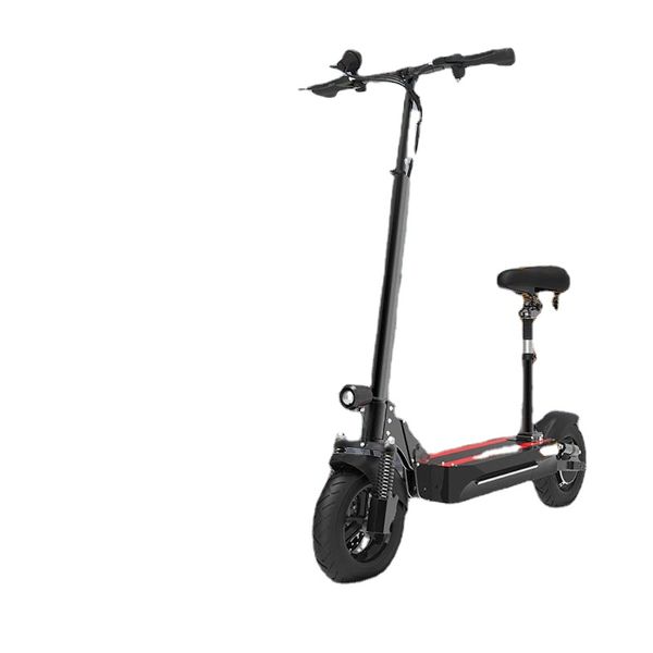 Patinete eléctrico de alta potencia de 1200w, 48v, 13ah, neumático de 10 pulgadas, alta velocidad, 60 km/h, asiento con llave remota, scooters eléctricos, freno dual