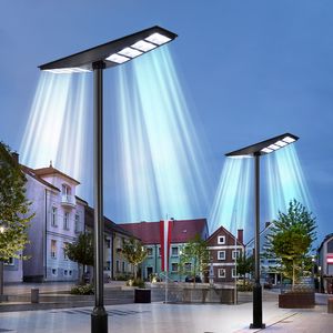 1200W LED-straatverlichting op zonne-energie Wegpad Bewegingssensor IP65 Waterdichte buitentuinbeveiligingslamp