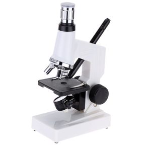 Freeshipping 1200x Educational Microscope Kit met LED-licht 10-20x Zoom Oculair Entry Level Student Science Education Biological Instrumen