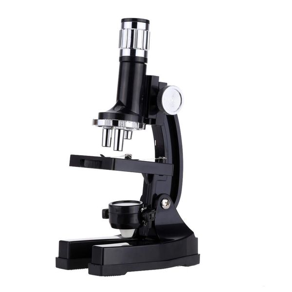 Freeshipping 1200X Microscope Jouet éducatif parfait avec projecteur LED Lumière 10-20X Zoom Oculaire Étudiants Science Instrument biologique