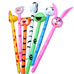 120 cm Cartoon Aufblasbaren Ballon Tier Lange Aufblasbare Hammer Keine Verwundung Kinder Stick Spielzeug Baby Kinder Spielzeug Zufällig Stil BJ