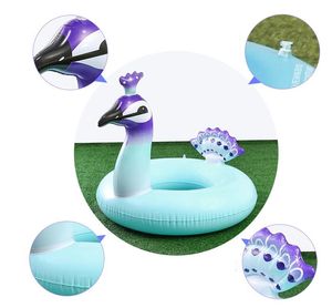 120 cm Opblaasbare Pauw Swimg Ring Volwassen Water Drijft Seat Matras Water Drijvende Zwembuizen Boten voor Volwassen Kids Beach Toys