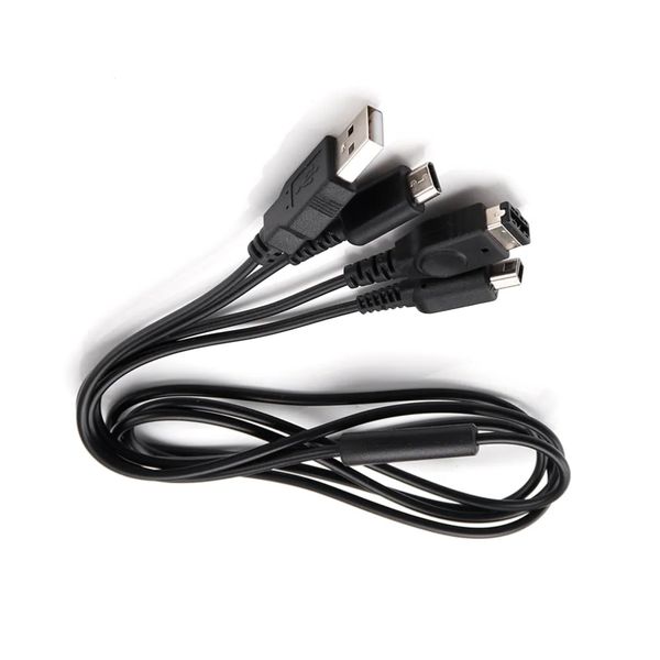 Cable cargador USB de 120cm de largo, Cable de carga para GBA SP para consola NDSI NDSL