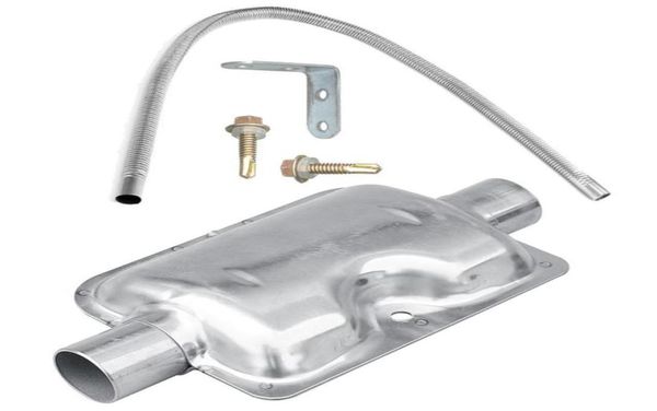 Silenciador de tubo de escape de coche de acero inoxidable de 120cm, abrazaderas de calentador, tubo de aire para manguera, piezas de colector Webasto Eberspacher 3848724