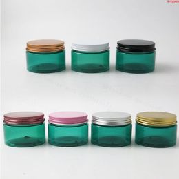 Jar de compagnie bleu 120g 4oz avec couvercle en aluminium Conteneurs cosmétiques en plastique Make Up Bottle 20pcshigh Qualty Wmxin