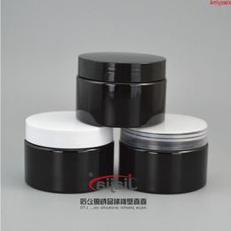 Pot de crème noir vide de 120 g avec couvercle transparent/blanc/noir, conteneur de fond de teint pour soins du visage de 120 ml, emballage de maquillage PET Casebest qté Jilav