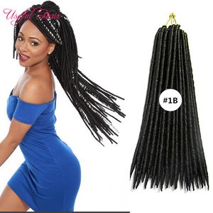 120 g / pc's faux locs vlechten voor zwarte dames haak vlechten syntheitc haarverlenging vlechten vlecht hairstyles 14.18Inch vlechten freetres