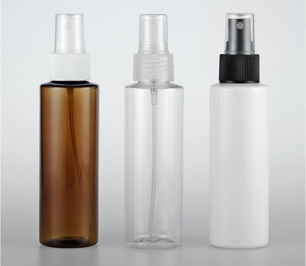 120ml flacon pulvérisateur transparent PET contenant des cosmétiques vides 4 oz bouteille en plastique liquide possède bouchon liquide SN4281
