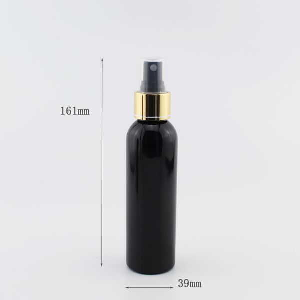 120ml x 40 bouteille de parfum noir vide avec pulvérisation en or pompe à pulvérisation de parfums rechargeables bouteilles avec une bonne qualité