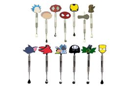 120 mm DAB TROBLE CRAVING Lepel Smokpijpen Accessoires Cartoon Badge Rook Bong Was Damp Reiniging Dabber Gereedschap Oilbrander Roer ST1150440