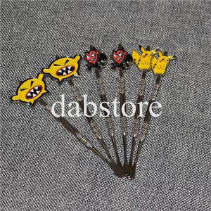 120mm acier inoxydable cire dabber dessin animé Dabber verre bong outil Dab plate-forme pétrolière accessoires pour fumer pots cire conteneur outil