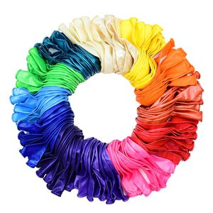 120 pièces 12 pouces arc-en-ciel ballons en latex pour mariage enfants licorne décorations de fête d'anniversaire bébé douche fournitures Air hélium ballon