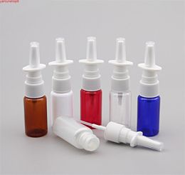 120 pz 15 ML Vuoto Riutilizzabile Bottiglia di Vetro Ambrato Nasale Pompa Detergente Contenitore per L'erogazione di Washhigh qualtiy1693492