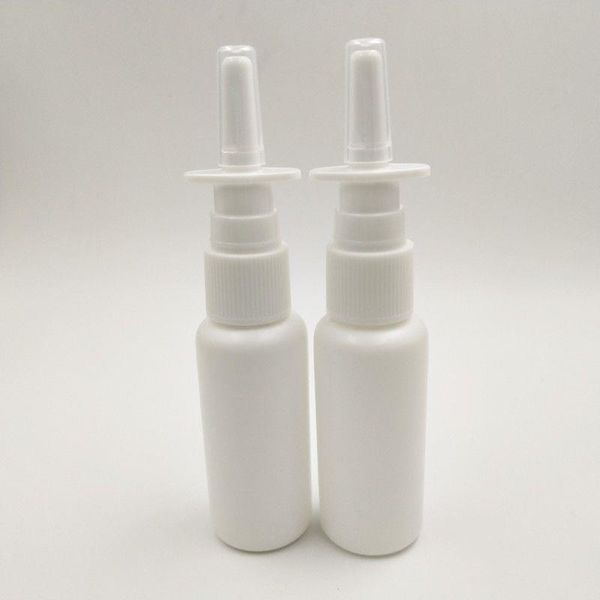 120pcs 30ML / 1oz Botellas de aerosol nasal médico de plástico blanco Bomba Rociador Contenedor Vial Pot para aplicaciones de lavado Qgpjm