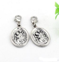 120pcs ALLIAG ST Christopher Floating Lobster fermhes Charms Pendentids for Bijoux Making Bracelet Collier ACCESSOIRES DIY 165X 40M1991840