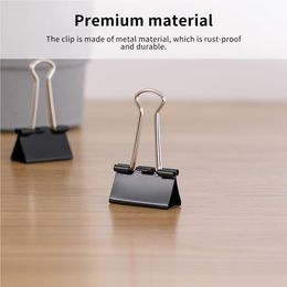 120pcs Binder Paperclamp Binder Clip Paperlips con caja de almacenamiento