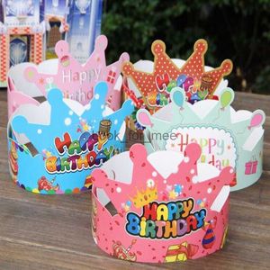 120 stks kroon hoed cartoon papier petten hoofddeksels Gift Toys For Kids Celebrating Party Birthday Hats Christmas HKD230823