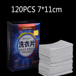 Feuille de détergent à lessive efficace, nouvelle formule, 120 pièces, poudre à laver concentrée, nettoyant pour Machine à laver, tablette de nettoyage 233f