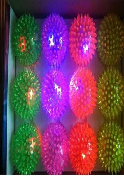 120 piezas LED bola intermitente bola de luz bola de baile bola que rebota bola puntiaguda intermitente bola de música bola elástica juguete iluminado flash Part9930173