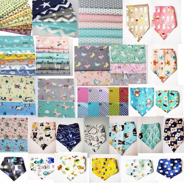 120pcs / lot vêtements pour chiens fabrication spéciale chiot bandanas pour animaux de compagnie collier écharpe noeud papillon fournitures en coton Y69214i