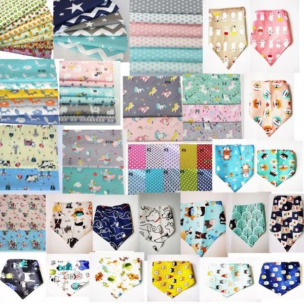 120pcs / lot vêtements pour chiens fabrication spéciale chiot bandanas pour animaux de compagnie collier écharpe noeud papillon fournitures en coton Y692993