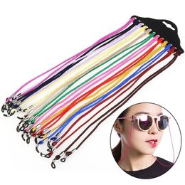 120pcs lote gafas de nylon multicolor soporte de cordón de cuerda gafas de sol para tavel gafas de tabillo cornas de cuerda de cuello de cordón2900