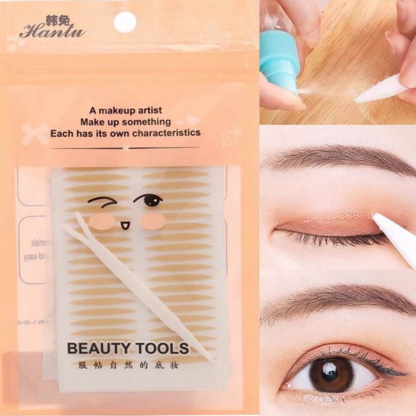 120pcs/set 3 hojas invisibles Sticker de párpado tiras de elevación de ojos de encaje de párpado doble pegatinas adhesivas adhesivas herramientas de belleza de las pestañas E120