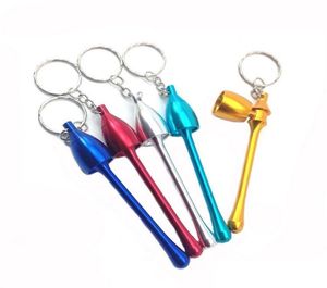 120pcs Smoking Pipes Mini Keychain Mushroom Styles ACCESSOIRES SUMEUX ULTIME PIPE MINI ALUMINUM MÉTAL METAL CHEETHCHAIN PIPE 3922787