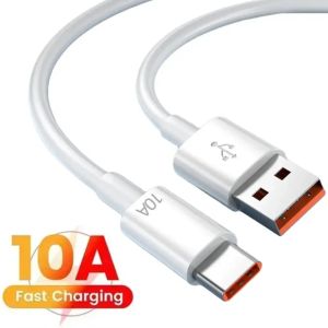 120W 10A Type C Super Snelle Kabel Snelle Charing Data Cord Quick USB C Kabel voor Huawei Xiaomi Mi13 12 Oneplus POCO Samsung Android