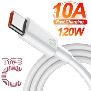 120W 10A USB Type C USB Kabel Super Snelle Charing Lijn voor Xiaomi Samsung Huawei Honor Snel Opladen USB C Kabels Data Cord