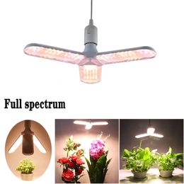 120 W 180 W 240W LED Grow Light Opvouwbaar Volledig Spectrum IP65 Waterdichte Plant Groeilampjes Indoor AC 110-277V Lights E27 Hydroponic Planten Groeiende Lamp