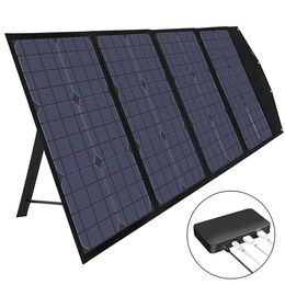 Panneau solaire pliable à quatre volets 120W 18V, conception avec béquille, sorties DC + 2xUSB + type-c, chargeur Portable pour Camping en plein air et randonnée