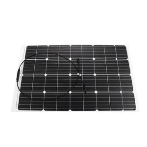 Cargador de batería de panel solar semiflexible de silicio monocristalino de 120W y 18V con conector MC4