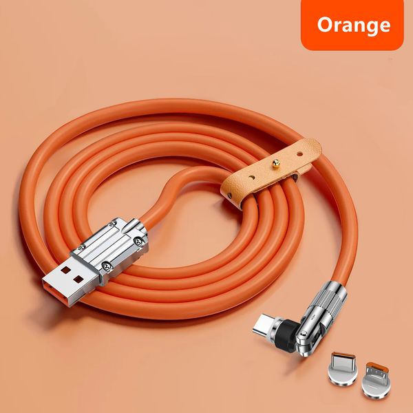 Cable magnético de 120 W, Cables USB tipo C de carga rápida para Huawei Honor, Cable Usb, Samsung, carga magnética