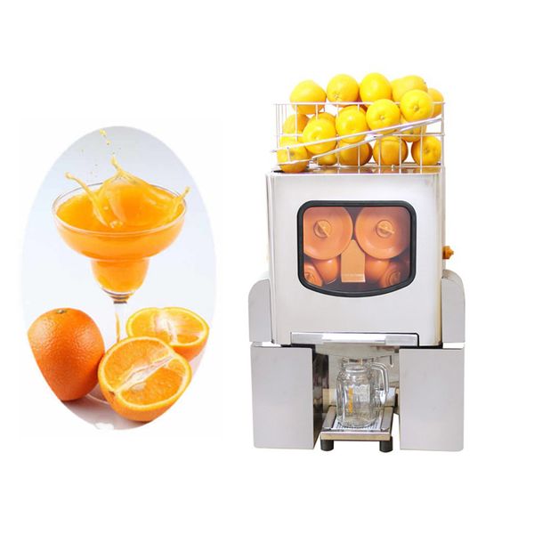 Exprimidores de acero inoxidable de 120 W, extractor de jugo eléctrico de 220 V, exprimidor de naranja comercial