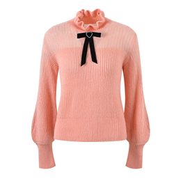 1220 2024 piste automne marque même Style pull à manches longues col rond rose femmes vêtements de haute qualité femmes YL