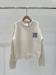 1221 L 2024 Pista de otoño Marca del mismo estilo Sweater Campo de manga larga Ropa para mujeres de alta calidad Qian8