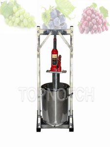 122236L Exprimidor prensador de uvas, arándanos y moras, máquina prensadora de jugo de acero inoxidable, exprimidor de frutas hidráulico Manual para el hogar5298252