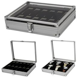 1224 Girds Luxury Prime Quality Watch Box Aluminium ALLIAL PRODUCTION MOTRES COLLOGE COLLOGE COLLECLE Affichage Boîtes-cadeaux 240412