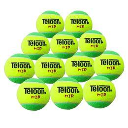 122436PCS Kids Tennis Training Ball Teloon voor leeftijd ouder dan 9 jaar druk 75 kinderen oefenen groen 240329