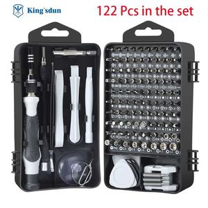 122pcs dans un jeu de tournevis professionnel pour iphone embouts magnétiques tournevis outil multifonctionnel mini outils à main étui pour réparation 211110