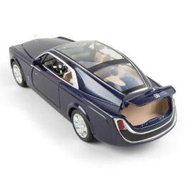 124 Diecast speelgoed voertuig Rolls Royce Phantom Huiying Model auto wielen Alloy Sound Light Pull Back Car Boy Kid Luminous Toy Car Y2008031945