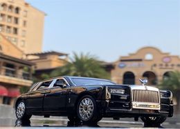 124 Rollsroyce Phantom Alloy Car Model Diecasts Toy Véhicules Metal Toy Car Model Simulation Sound Light Collection Kids Gift 24359804