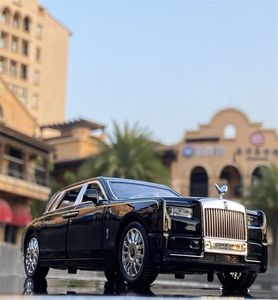 124 Rollsroyce Phantom Alloy Car Model Diecasts Toy Véhicules Metal Toy Car Model Simulation Sound Light Collection Kids Gift 28013549