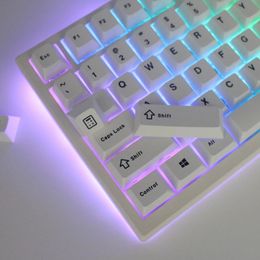 125 toetsen minimalistische witte Japanse Keycaps voor mechanisch toetsenbord Cherry Profile Dye Sublimation PBT Key Caps Custom DIY GK61 240229