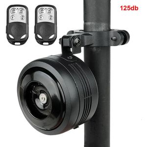 125db USB Charge Fiets Elektrische Bel Cyclus Motorfiets Scooter Trompet Hoorn Optioneel Anti-diefstal alarm Sirene Afstandsbediening 240229