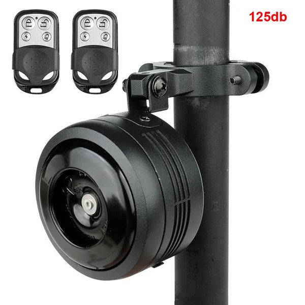 125 dB Carga USB Bicicleta Eléctrica Campana Ciclo Motocicleta Scooter Trompeta Cuerno Opcional Alarma antirrobo Sirena Control remoto 240322